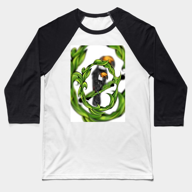 Bird Baseball T-Shirt by San Creative